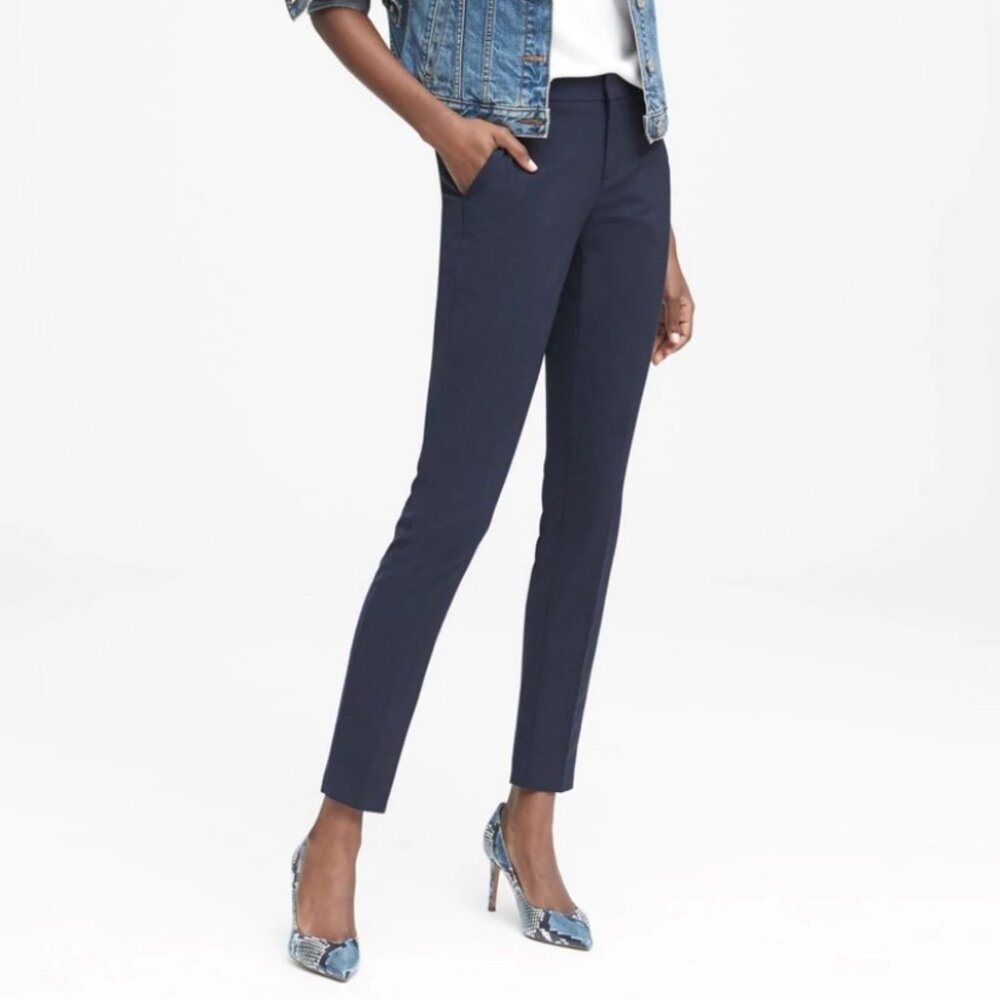 Banana Republic Ryan Fit Pants-Navy
